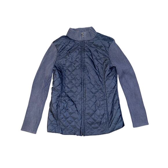 Croft & Barrow Sweater Full Zip Rib Knit Cardigan Mock Neck 100% Cotton Size PS - Picture 1 of 4